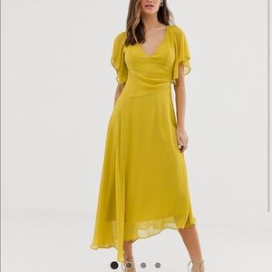 ASOS Wrap front midi dress size 2